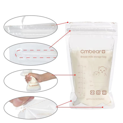 Bolsas para Almacenamiento de Leche Materna 220 ml – Pack x 50 Unidades