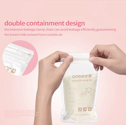 Bolsas para Almacenamiento de Leche Materna 220 ml – Pack x 50 Unidades