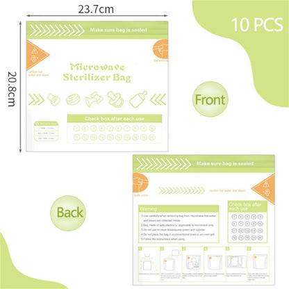 Bolsas Esterilizadoras Reutilizables para Microondas – Pack x 10