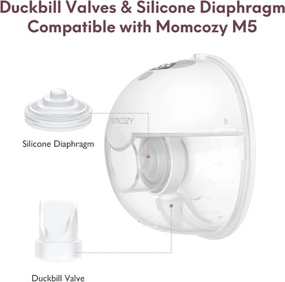 Diafragma + Válvula de para Extractor de Leche Materna M5 Momcozy